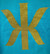 Kaija Koo bling bling logo-huppari vetoketjulla Turkoosi kahdella logolla