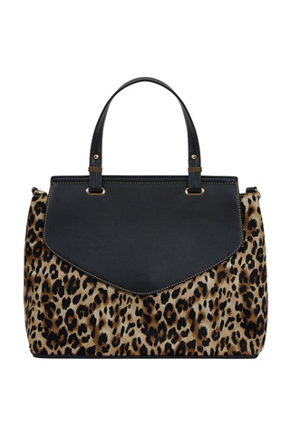 Leopardikuviollinen laukku