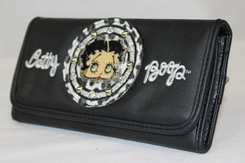 Musta Betty Boop -lompakko