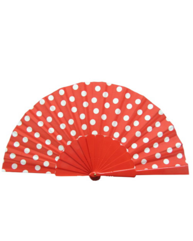 Punavalko polka dot viuhka