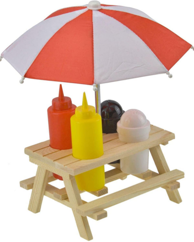 Picknick pöytä, maustesetti