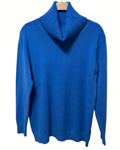 Royal blue poolokauluspusero