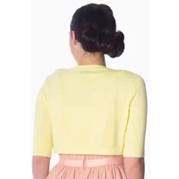 Vaaleankeltainen 3/4-hiha bolero