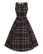 Hepburn Mekko - Pumpkin Tartan kellomekko