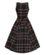 Hepburn Mekko - Pumpkin Tartan kellomekko