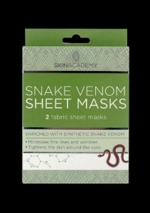 Skin Academy Snake Venom Sheet Mask 2 kasvonaamiota