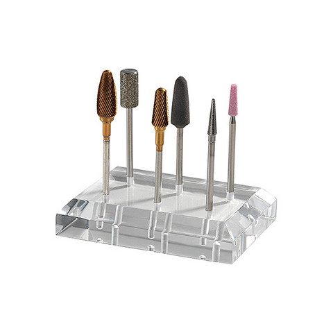 Display for electric nail file bits