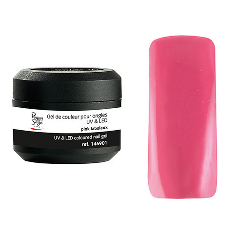 Coloured UV nail gel pink fabuleux 5g