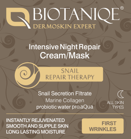 Biotaniqe 30-40+ Snail Tehokas korjaava etanayövoide/naamio 50ml