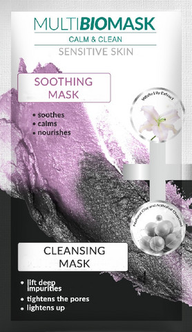 Calm&Clean rauhoittava & puhdistava naamio herkälle iholle 2x4ml