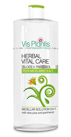 Vis Plantis 3in1 Micellar-meikinpuhdistusvesi - Aloe & Panthenoli 500 ml