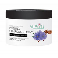 Vis Plantis Sokeri & Suola vartalonkuorinta - Argan & Pellavaöljy 200ml
