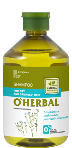 O'Herbal Shampoo kuiville, vaurioituneille hiuksille 500ml