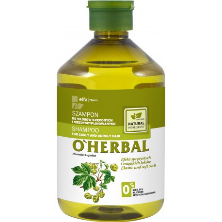 O'Herbal Shampoo kiharille ja karheille hiuksille 500ml