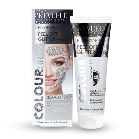 Revuele Peel Off Glitter Mask - Silver 80ml