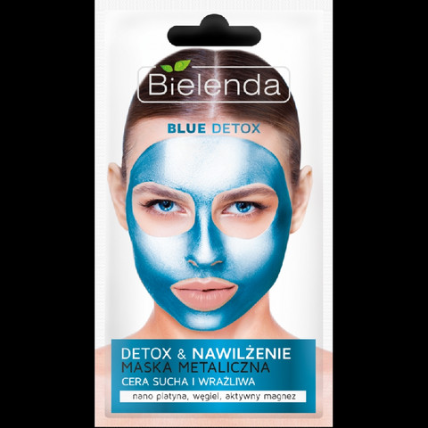 Bielenda BLUE DETOX naamio kuivalle ja herkälle iholle 8g