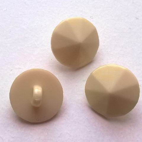 Beige kantanappi, koristeellinen, 11 mm