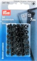 Muovineppari, 7mm, musta