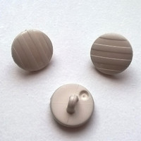 Beige kantanappi, 12 mm