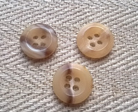 Beige paidannappi, kirjava, 11 mm