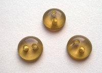 Kellanruskea perusnappi, läpinäkyvä, 11 mm