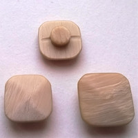 Beige kantanappi, neliskulmainen, 12 mm ja 15 mm