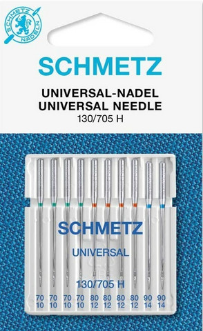 Schmetz Yleisneula, lajitelma koot 70-80-90, 10 kpl