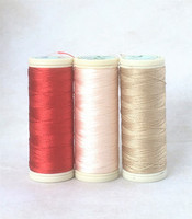 Silkkiompelulanka, Coats Seta Reale, ohut, 80m, 3 väriä