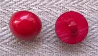 Punainen kantanappi, pyöreä, 11 mm