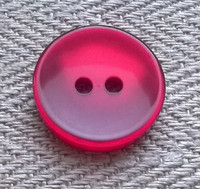 Punainen kiiltävä perusnappi, 17 mm