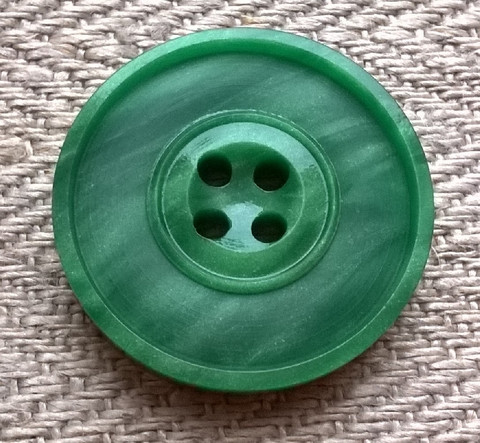 Vihreä takinnappi, 21 mm