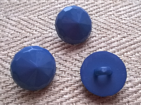 Sininen kantanappi kuviollinen 11 mm