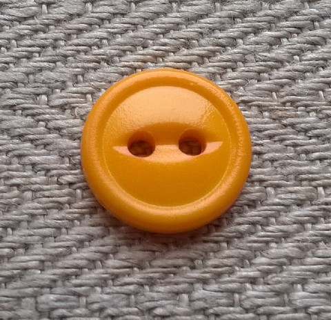Keltainen paidannappi pieni, 11 mm