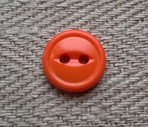 Oranssi paidannappi pieni, 11 mm