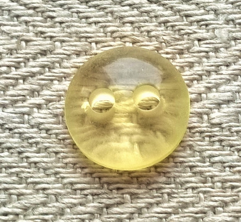 Keltainen perusnappi läpinäkyvä, 11 mm
