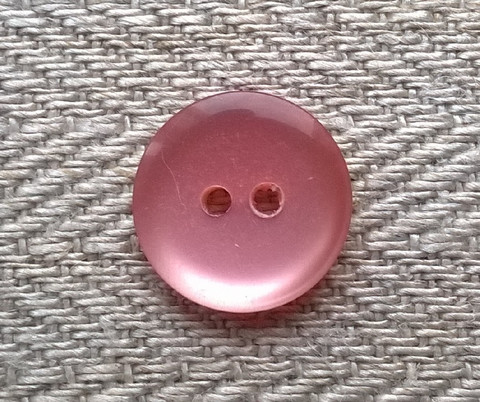 Vaaleanpunainen perusnappi, 12 mm