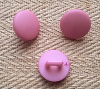Vaaleanpunainen kantanappi pieni, 11 mm