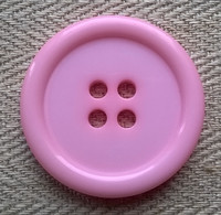 Vaaleanpunainen takinnappi, 33 mm