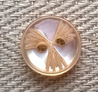 Puuterin sävyinen koristenappi, 12 mm