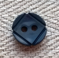 Sininen paidannappi, 10 mm