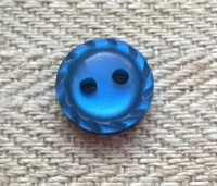 Sininen paidannappi, 11 mm