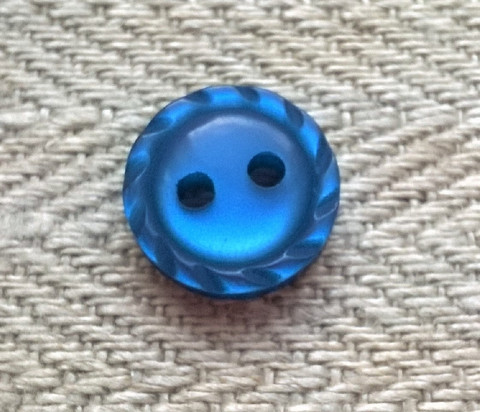 Sininen paidannappi, 11 mm