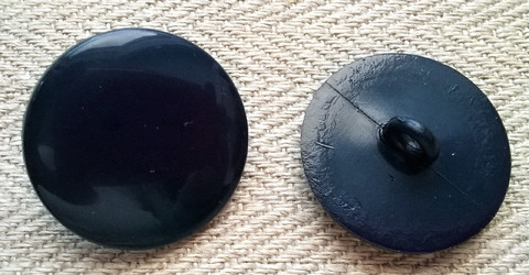 Sininen takinnappi kiiltävä, 21 mm ja 23 mm