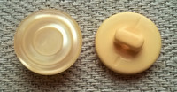 Persikansävyinen kantanappi, 12 mm