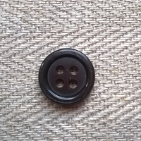 Tummanruskea paidannappi, 12 mm