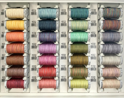 Puuvillalanka Cotton 30 monivärinen