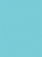 Turkoosi valkopilkullinen puuvillakangas