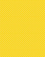 Keltainen valkopilkullinen puuvillakangas