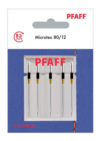 Pfaff Microtex neula, koko 80, 5 kpl