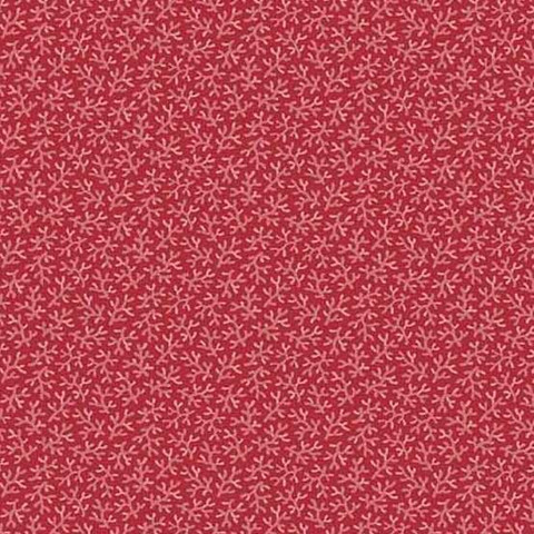 Pienikuviollinen puuvillakangas Coraline Strwberry 550 E